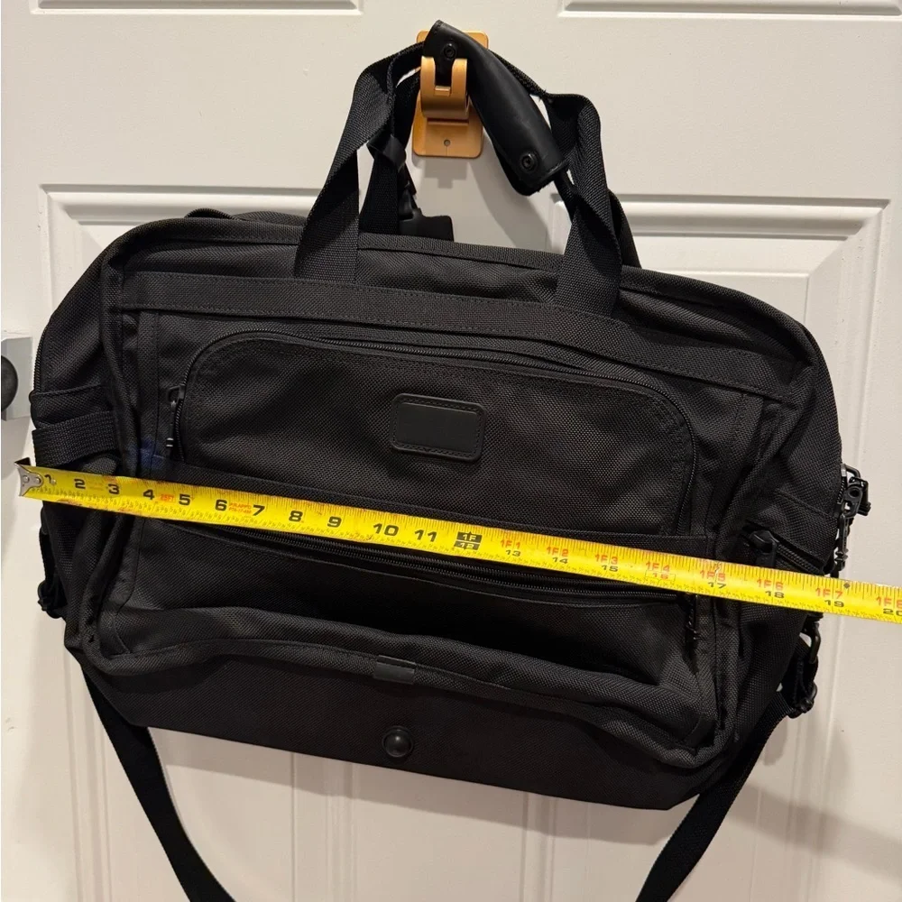 Tumi Black Nylon Carry On Expandable Luggage Laptop Shoulder Bag